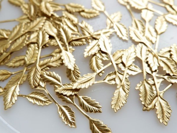 画像2: USA真鍮製　ヴィンテージ　リーフバイル・バチカン　10本 (2)