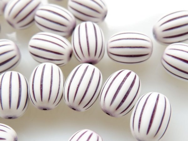 画像3: ジャパンヴィンテージ プラスチック【シマ・ダークパープル大】10個 ※注意あり (3)