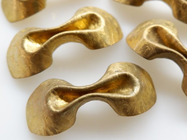 画像2: ヴィンテージ真鍮リボン　日本製 (2)