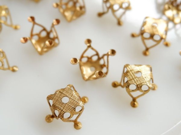 画像4: USAヴィンテージ・ビーズキャップ【チェアー・ビーズキャップ】2個 (4)