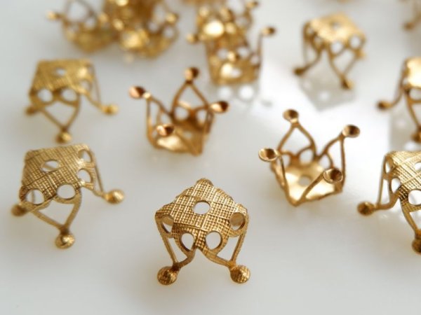 画像3: USAヴィンテージ・ビーズキャップ【チェアー・ビーズキャップ】2個 (3)