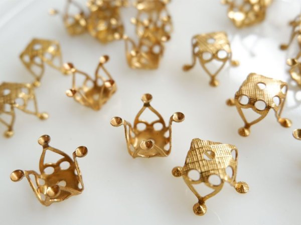 画像2: USAヴィンテージ・ビーズキャップ【チェアー・ビーズキャップ】2個 (2)