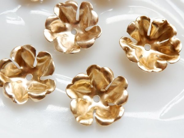 画像3: USA真鍮製スタッカブル・フラワーパーツ【中-K】2個 (3)