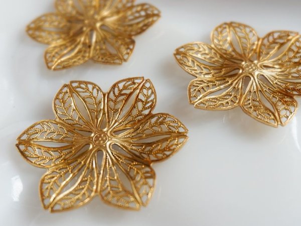 画像3: USA真鍮製　ミリアムハスケルと同じフィリグリー【A-2】少し立体　1枚 (3)