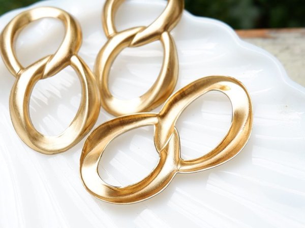 画像3: USA真鍮製 　8の字パーツ【55ミリ】1個 (3)