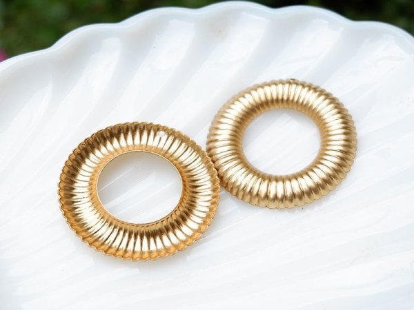 画像3: USA真鍮製 　ドーナツ・ドロップ【35ミリ】2個 (3)