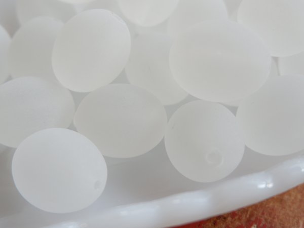 画像3: ドイツヴィンテージ ルーサイトビーズ【マットオーバル】24ミリ 1個 (3)