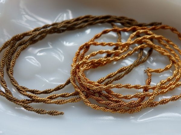 画像3: ヴィンテージ真鍮チェーン【ネジレチェーン】　1メートル　　　 (3)