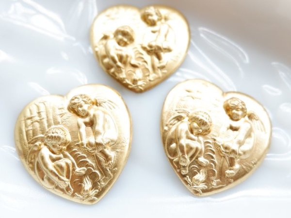 画像2: USA真鍮製　焚火（たきび）をする天使　1個 (2)