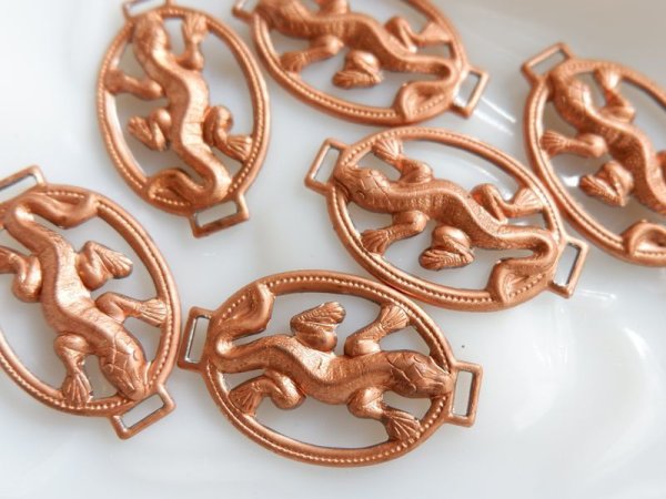 画像2: ＵＳＡヴィンテージ・トカゲのコネクター2個 (2)