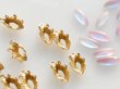 画像3: USA真鍮セッティング・ナヴェット【クラウンエッジ　10×5ミリ用】4個 (3)