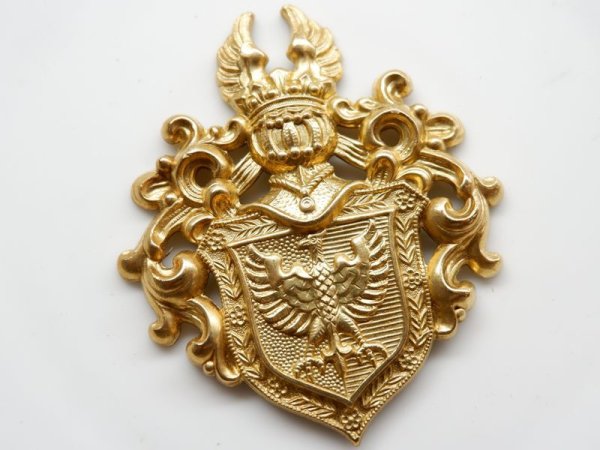 画像3: 注）ヴィンテージ真鍮製　イーグル特大エンブレム70×60ミリ　1個 (3)