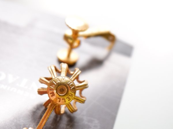 画像4: ミリアムハスケル【フラワー・フィリグリー・イヤリングベース　マットゴールド】1ペア (4)