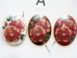 画像1: 不良カケあり　3個セット【A】ジャパンヴィンテージ クロワゾネ　カメオ40×30ミリ　有線七宝 (1)
