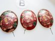画像1: 不良カケあり　3個セット【B】ジャパンヴィンテージ クロワゾネ　カメオ40×30ミリ　有線七宝 (1)