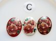 画像3: 不良カケあり　3個セット【C】ジャパンヴィンテージ クロワゾネ　カメオ40×30ミリ　有線七宝 (3)