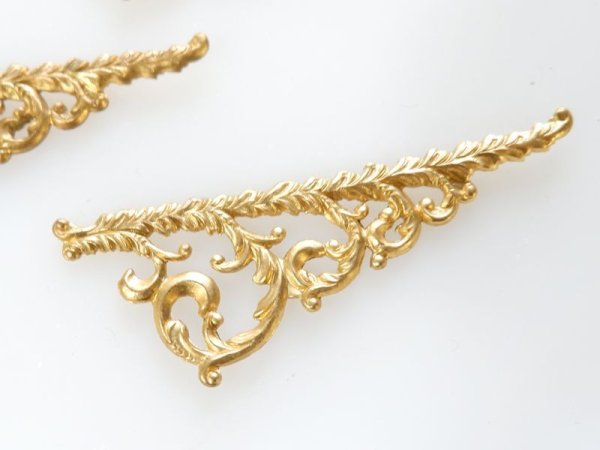 画像4: ミリアムハスケル　未メッキ　三角フィリグリー55ミリ　1個 (4)