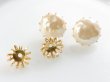 画像6: ミリアムハスケルデッドストック【マットゴールド・プロング　ピアス金具】1ペア　　レターパック不可 (6)