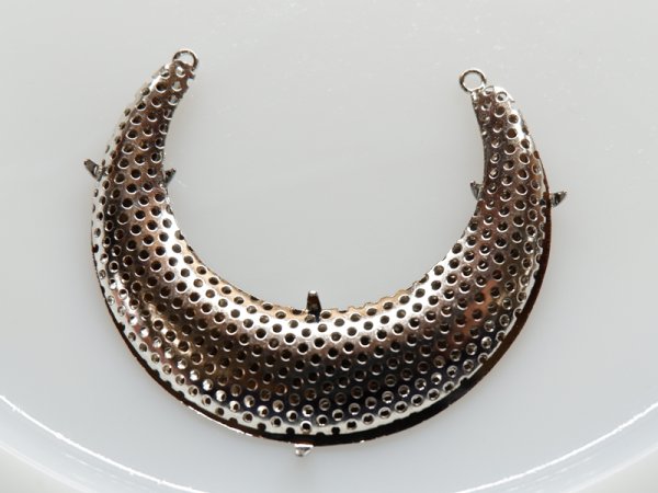 画像3: ジャパンヴィンテージ　シャワー台ペンダントトップ【ラージムーン・シルバー】1セット (3)