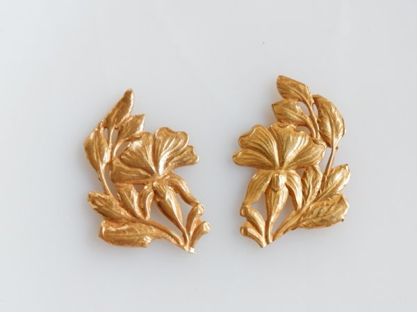 画像3: ミリアムハスケル　ロシアンゴールド　フラワースタンピング　左右セット (3)