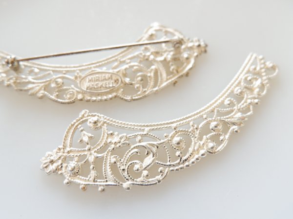 画像5: ミリアムハスケル【刻印あり　マットシルバーブローチセット】1組 (5)