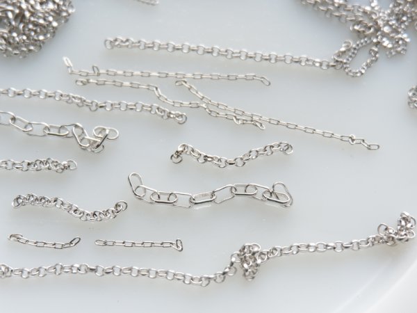 画像2: ジャパンヴィンテージ　チェーンスクラップ【1】シルバー細めミックス (2)