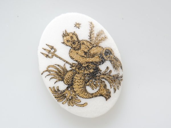 画像3: ドイツ ヴィンテージ　星座のカメオ　40×30ミリ【みずがめ座】1個 (3)