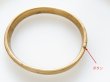 画像2: ヴィンテージUSA真鍮製　オーバル・バングル【開閉式】1個 (2)