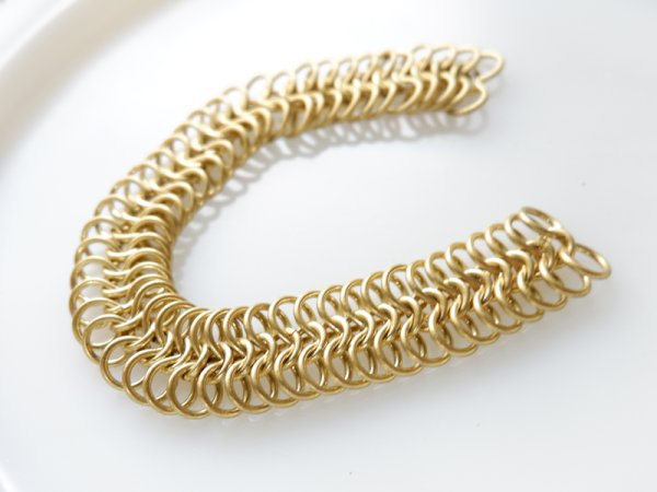 画像1: ヴィンテージ　USA真鍮チェーン・メッキ済み　17センチ　【1104E】 (1)