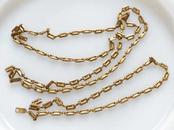 画像1: ヴィンテージ　USA真鍮チェーン・合計80センチ　【1104C】 (1)