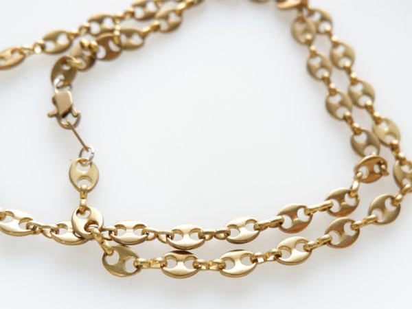 画像1: ヴィンテージ　USA真鍮チェーン・ネックレス　50センチ　【1104A】 (1)