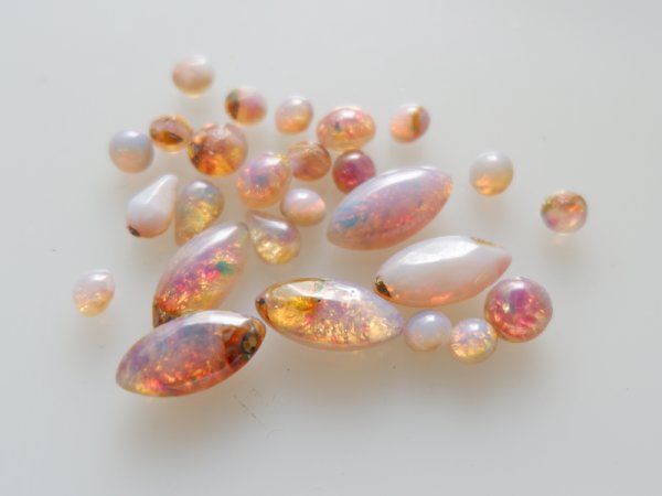 画像2: ヴィンテージ　ファイヤーオパールミックス　1袋 (2)