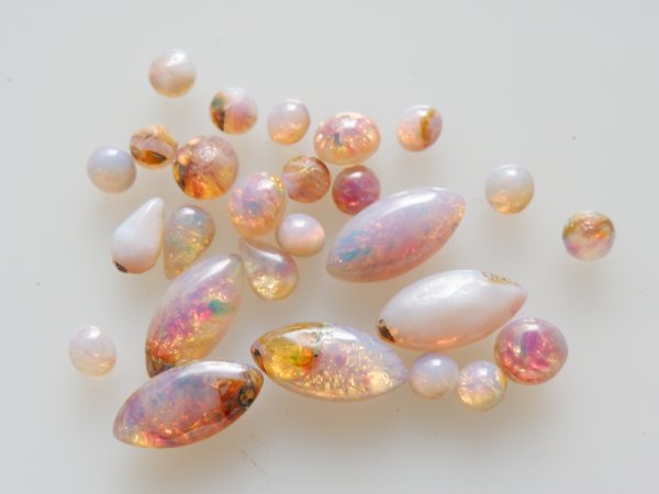 画像1: ヴィンテージ　ファイヤーオパールミックス　1袋 (1)