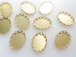 画像3: USA真鍮セッティング　レースエッジ18×13mm　2個 (3)