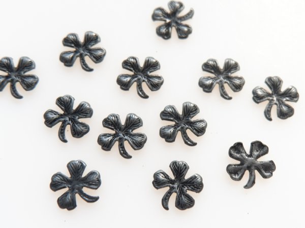 画像3: ミリアムハスケル　デッドストック【ミニクローバー・ブラック10ミリ】4個 (3)