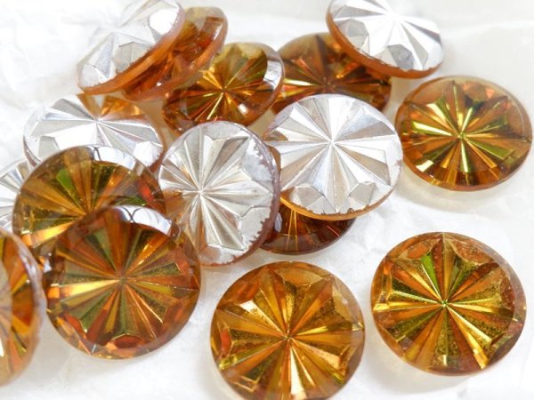 画像5: ドイツヴィンテージ・ヘリオトロープ・ガラスカボション25ミリ　1個の価格です　ヴィトレイル (5)