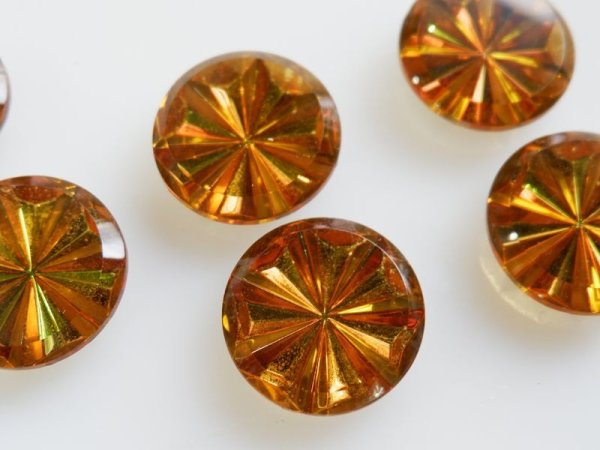 画像2: ドイツヴィンテージ・ヘリオトロープ・ガラスカボション25ミリ　1個の価格です　ヴィトレイル (2)