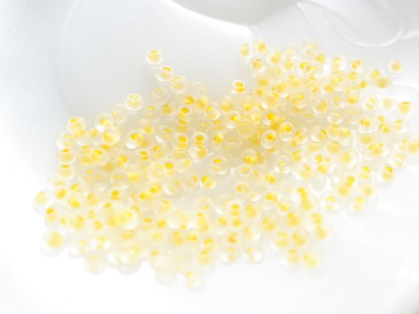 画像3: チェコヴィンテージ・マガタマビーズ3ミリ【マット・イエロー】5グラム (3)