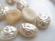 画像3: ジャパンヴィンテージ　プラスチック製バロックパールカボション　25×18ミリ　2個 (3)