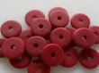 画像2: アフリカントレードビーズ　ディスク15〜16ミリ【赤褐色】10個 (2)