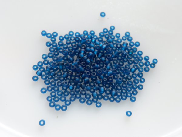 画像2: チェコスロバキア　ヴィンテージ・シードビーズ2ミリ（11/0）【マット・モンタナ】10グラム (2)