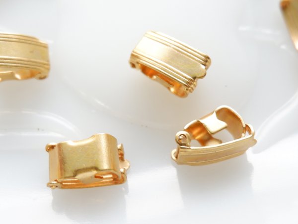 画像1: ミリアムハスケル・デッドストック　ブレスレット金具　幅6.3ミリ　2個 (1)