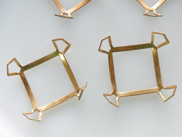 画像3: ヴィンテージUSA真鍮製　大型スクエアセッティング　ラウンドにも。　1個 (3)