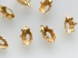 画像1: USA真鍮セッティング・ナヴェット【クラウンエッジ　10×5ミリ用】4個 (1)