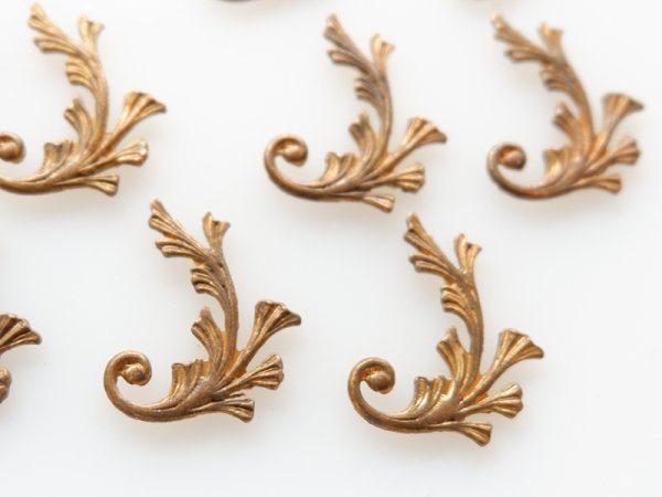 画像3: ミリアムハスケル・デッドストック【デコレーションパーツ同じ向き　赤み有り】2個 (3)