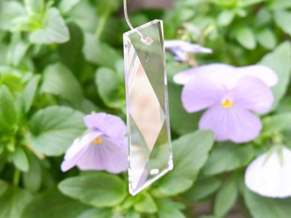 画像2: スワロフスキーヴィンテージ　シャンデリアパーツ【ドロップ52ミリ】2個 (2)