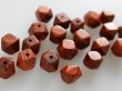 画像1: ヴィンテージのウッドビーズ【多面カット　約10mm】10個 (1)