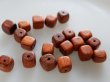 画像2: ヴィンテージのウッドビーズ【キューブ　8mm】10個 (2)