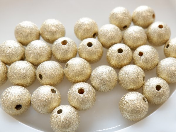 画像2: ヴィンテージ・ウッド・スターダストビーズ　16ミリ　15個 (2)