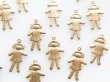 画像2: USA真鍮製　女の子のお人形のチャーム 　2個 (2)